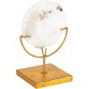 imageDecorative Agate Stone Slice on Metal StandNatural