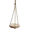 imageCreative CoOp Round Paulownia Wood Slice Hanging Pedestal Large NaturalSmall