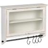 imageCreative CoOp Wood and Glass Wall Cabinet with Hooks