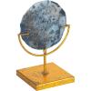 imageDecorative Agate Stone Slice on Metal StandBlue