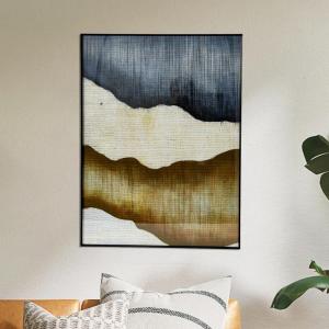 imageCreative CoOp Abstract Watercolor Print in Metal Frame