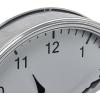 imageCreative CoOp Classic Round Metal Antique Nickel Finish Wall Clock Silver