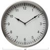 imageCreative CoOp Classic Round Metal Antique Nickel Finish Wall Clock Silver