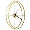 imageCreative CoOp Double Frame Round Gold Clock