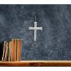 imageCreative CoOp Handmade Recycled Fabric Cross with Glass Beads Cream Color Wall Dcor
