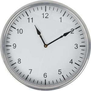 imageCreative CoOp Classic Round Metal Antique Nickel Finish Wall Clock Silver