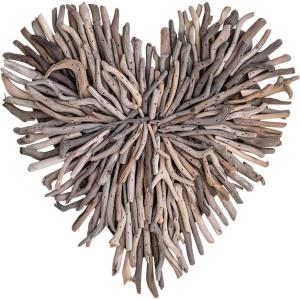 imageCreative CoOp Driftwood Heart Shaped Wall Dcor