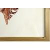 imageCreative CoOp Wood Framed Art with Red Shells ampamp Coral Set of 4 Designs Wall Decor
