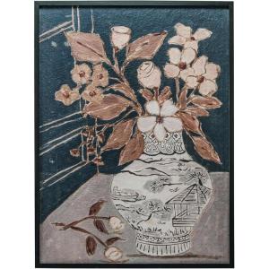 imageCreative CoOp Floral Harmony Glass Wall Art MulticolorFloral 2