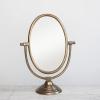 imageCreative CoOp Antique Aluminum Swivel Vanity Mirror Brass