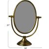 imageCreative CoOp Antique Aluminum Swivel Vanity Mirror Brass