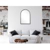 imageCreative CoOp Arched Metal Framed Wall Mirror with Distressed Finish Black