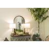 imageCreative CoOp Arched Metal Framed Wall Mirror with Distressed Finish Black