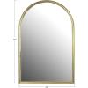imageCreative CoOp Arched Metal Framed Wall Mirror with Metal Trim Gold