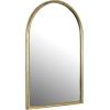 imageCreative CoOp Arched Metal Framed Wall Mirror with Metal Trim Gold