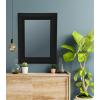 imageCreative CoOp Firwood and Rattan Wall Black MirrorBlack