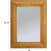 imageCreative CoOp Firwood and Rattan Wall Black MirrorNatural