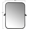 imageCreative CoOp Metal Framed Pivoting Wall Mirror BlackBlack