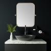 imageCreative CoOp Metal Framed Pivoting Wall Mirror BlackSilver