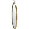 imageCreative CoOp Oval Metal Framed Wall Mirror with Bracket Gold