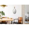 imageCreative CoOp Oval Metal Framed Wall Mirror with Bracket Gold