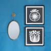 imageCreative CoOp Oval Metal Framed Wall Mirror with Bracket Gold
