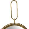 imageCreative CoOp Oval Metal Framed Wall Mirror with Bracket Gold