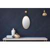 imageCreative CoOp Oval Metal Framed Wall Mirror with Bracket Gold