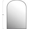 imageCreative CoOp Tall Arched Metal Framed Wall Mirror Black