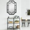 imageCreative CoOp Vintage Metal Framed Wall Mirror BlackBlack