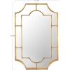 imageCreative CoOp Vintage Metal Framed Wall Mirror BlackGold