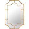 imageCreative CoOp Vintage Metal Framed Wall Mirror BlackGold