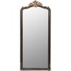 imageCreative CoOp Distressed Resin Framed Wall Mirror Black and Gold