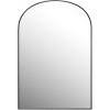 imageCreative CoOp Tall Arched Metal Framed Wall Mirror Black
