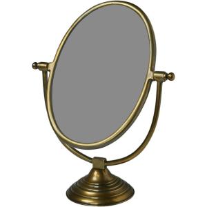 imageCreative CoOp Antique Aluminum Swivel Vanity Mirror Brass