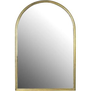 imageCreative CoOp Arched Metal Framed Wall Mirror with Metal Trim Gold