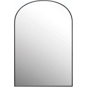 imageCreative CoOp Tall Arched Metal Framed Wall Mirror Black