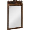 imageCreative CoOp 30 Inches Reclaimed Wood Framed Wall Mirror Natural