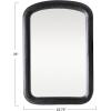 imageCreative CoOp 35 Inches Mango Wood Framed Wall Mirror Matte Black