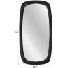 imageCreative CoOp 43 Inches Mango Wood Framed Matte Black Wall Mirror