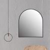 imageCreative CoOp Arched Metal Framed Wall Mirror Black