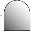imageCreative CoOp Arched Metal Framed Wall Mirror Black