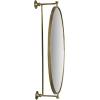 imageCreative CoOp Distressed Oval Metal Framed Pivoting Wall Mirror Gold