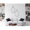 imageCreative CoOp Framed Oval Wall Mirror with Hanging BracketBlack