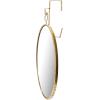 imageCreative CoOp Framed Oval Wall Mirror with Hanging BracketGold