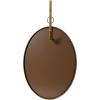 imageCreative CoOp Framed Oval Wall Mirror with Hanging BracketGold