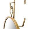 imageCreative CoOp Framed Oval Wall Mirror with Hanging BracketGold