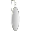 imageCreative CoOp Framed Oval Wall Mirror with Hanging BracketSilver