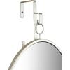 imageCreative CoOp Framed Oval Wall Mirror with Hanging BracketSilver