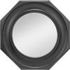 imageCreative CoOp Hexagonal Carved Wood Framed Wall Mirror WalnutBlack